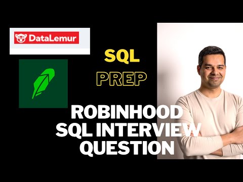 SQL Interview Question - Robinhood SQL Interview Question #sql #datascience #machinelearning