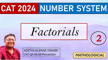 Factorials - Highest Power of Divisor 2 || Number System || CAT 2024 QUANT || Quantitative Aptitude