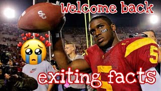 Welcome back, Reggie Bush. You never should have left | exiting facts about him .