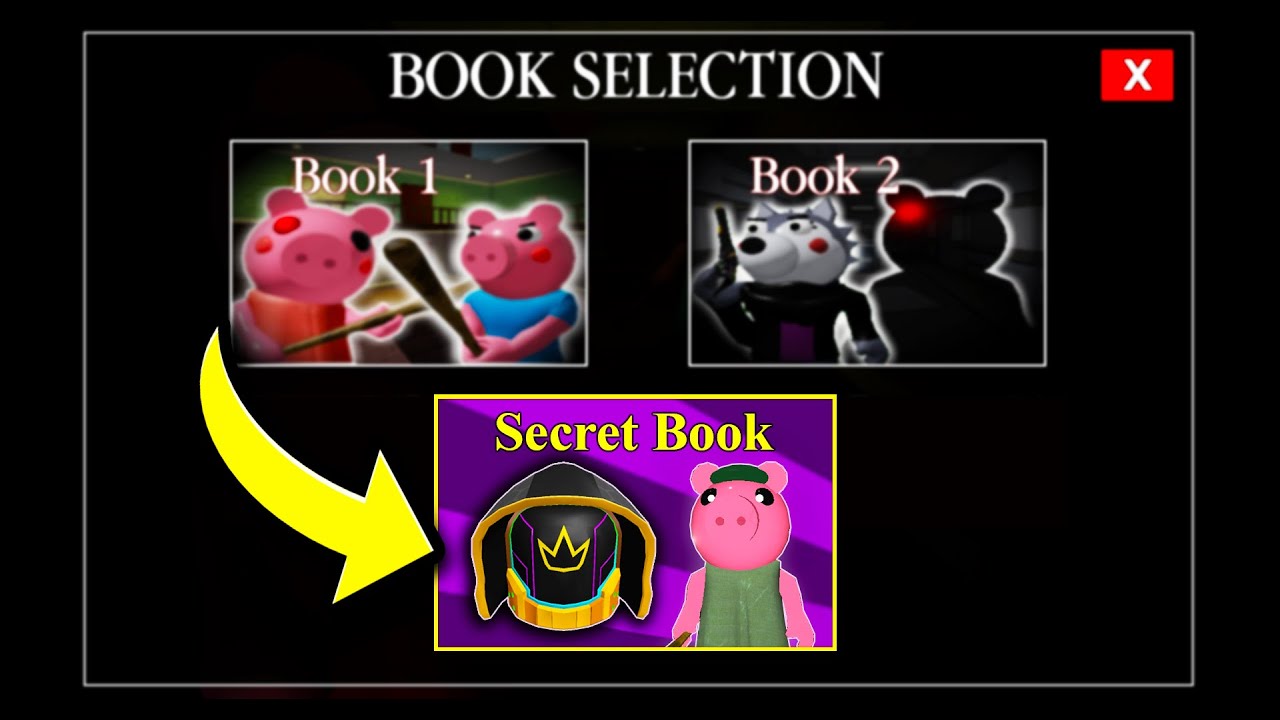 i played the secret book in Roblox Piggy..