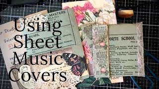 Ideas for Using Sheet Music Covers in Junk Journal Ephemera