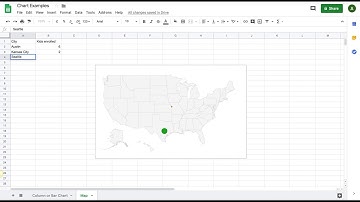 How to create a Map visualization in Google Sheets