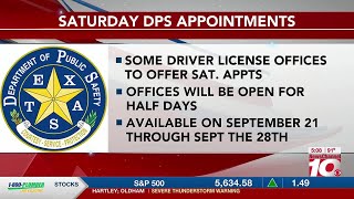 VIDEO: DPS to add Saturday driver license appointments through September