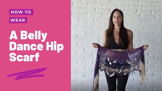 DIY Hip Scarf / Head Scarf with Large Sequins - SPARKLY BELLY