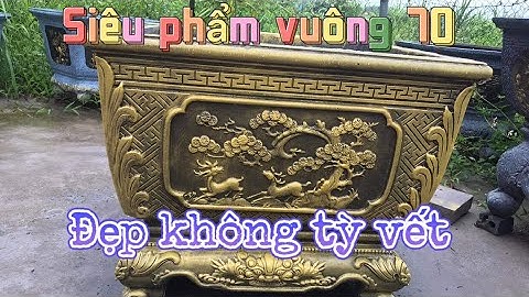 Siêu phẩm vuông 70 hoa văn tùng cúc trúc mai sắc nét và chuẩn đến từng milimet