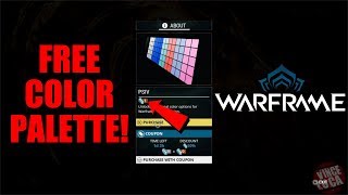 Warframe Free Color Pallets!