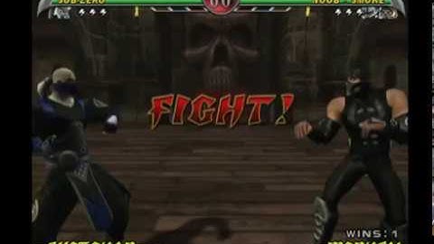 Mortal Kombat Deception - Sub-Zero vs. Noob-Smoke (Sub Boss Fight)