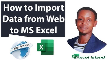 Import data directly from a webpage into MS Excel