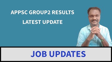 APPSC GROUP2 RESULTS LATEST UPDATE