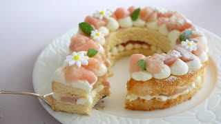 夏の桃のケーキ | Peach Cake