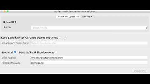 AppBox - Distribution iOS Development, Ad-Hoc and In-house (Enterprise) applications and Send Mail