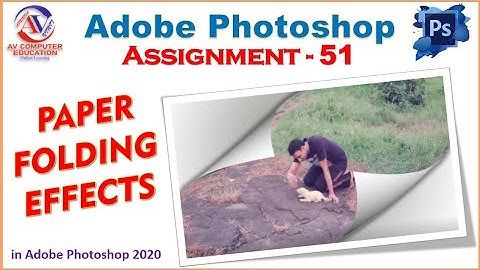 Photoshop Tutorial Paper Folding Effects in Adobe Photoshop 2020