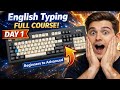 English Typing Full Course | Day 1 | Beginners to Advanced | Skill With Learn #skills #learn