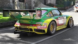 Porsche 993 3.5L Bi-Turbo Bergmonster in action at Cividale-Castelmonte hillclimb!