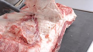 【肉磨きASMR】14kgの脂の塊から最高に旨い肉を発掘するだけの動画