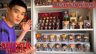 FINALLY Rearranging my Stranger Things Funko Pop Collection! (All Seasons 1-5)