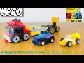 Lego Classic 11014 assembling to large trailer and two cars #152