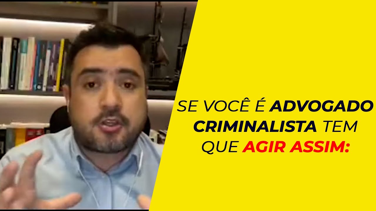 Se você é advogado criminalista, TEM que agir assim Marlon Ricardo YouTube Se você é advogado criminalista, TEM que agir assim Marlon Ricardo YouTube
