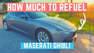 How Much To Fill Up a Maserati Ghibli? (Fuel Cost, MPG, Texas Gas Prices)