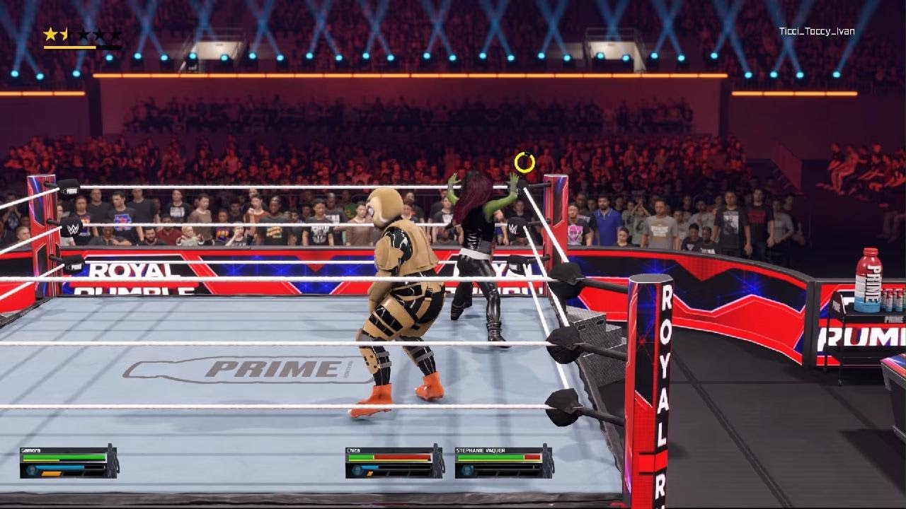 WWE 2K25 Female Created Superstars Royal Rumble