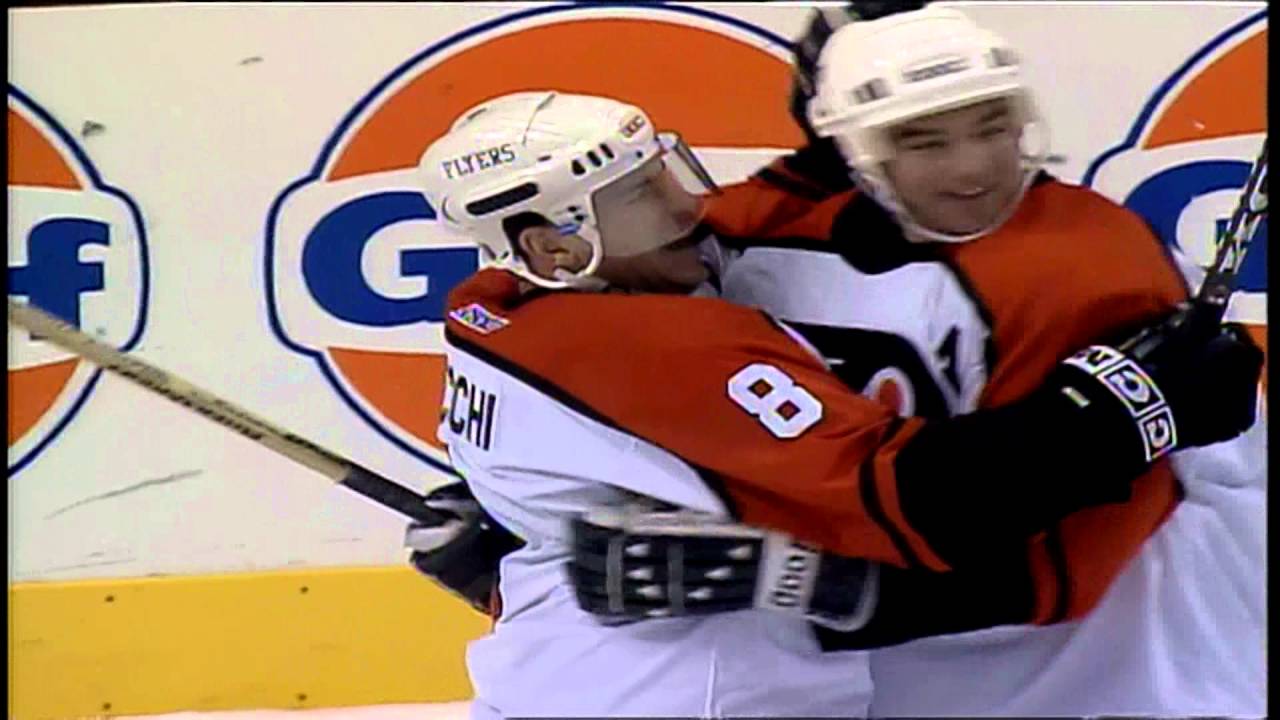 Mark Recchi Hat Trick Against Washington Capitals