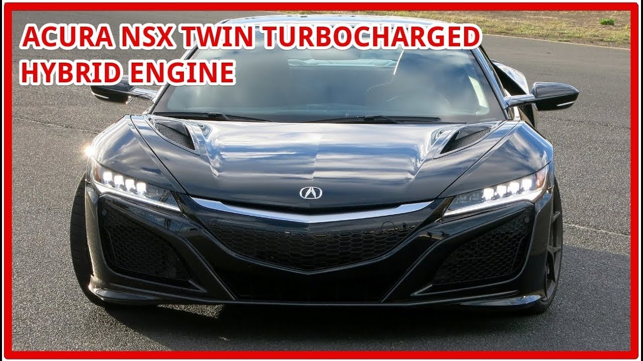 acura nsx twin turbocharged 3 5 liter v 6 hybrid engine red edition