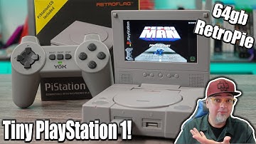The Tiny PlayStation 1! 64GB RetroPie PlayStation Only! The Raspberry Pi 4 IS AWESOME!