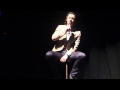 Luke Evans singing at the Lyric Theatre, Belfast 22/09/2013