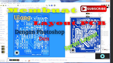 Membuat ulang layout pcb dengan photoshop dan sprint layout