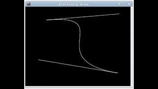 Processing 2 example: bezier()