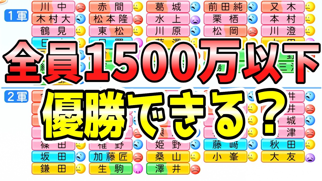 【総年俸4億】激安チームでリーグ優勝できるのか？【パワプロ ゆっくり実況】