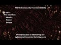 Security Control Framework - NIST CSF