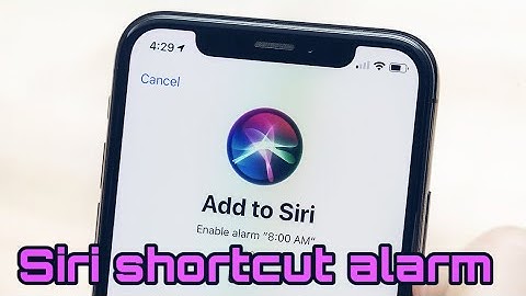 Siri shortcut alarm 🚨