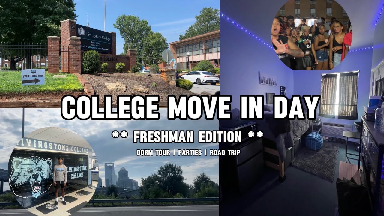 College Move In Day + Dorm Tour | Livingstone College | (unpacking, shopping, moving in, parties)