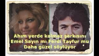 Ferdi Tayfur Emel Sayın Tanrım nasıl sevdim şarkısı kıyaslaması