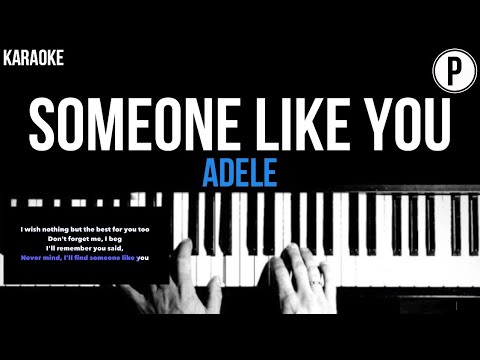 Adele Someone Like You Karaoke Slower Acoustic Piano Instrumental Cover Lyrics Youtube
