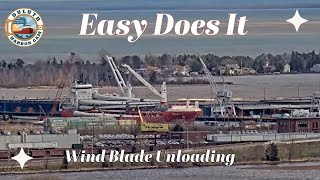 'Easy Does It'  Wind Turbine Blades unloading 05/01/2024 by Duluth Harbor Cam 4,647 views 2 weeks ago 2 minutes