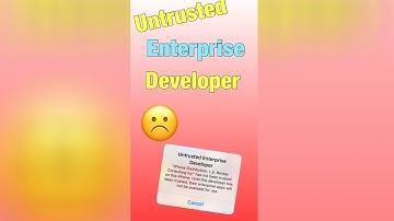 How to Fix Untrusted Enterprise Developer