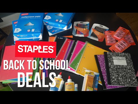 HOT Back to School DEALS at STAPLES! | Deal Shopping with Collin
