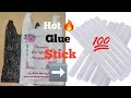 How to make a Hot glue stick with plastic bag | DIY Powered Hot glue stick