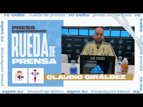 Rueda de prensa de Claudio Giráldez antes del RC Deportivo - RC Celta B