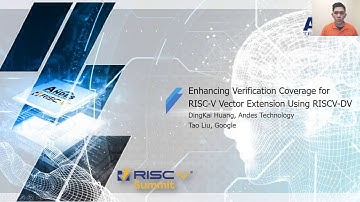 Andes Enhancing Verification Coverage for RISC-V Vector Extension Using RISC-V DV