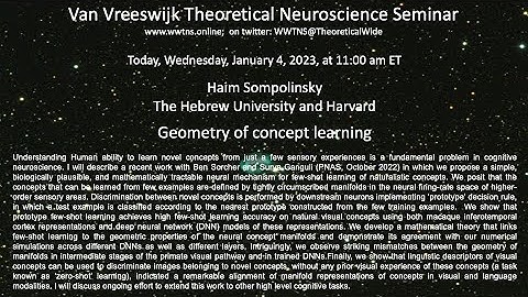 Geometry of concept learning  | Haim Sompolinsky The Hebrew University & Harvard