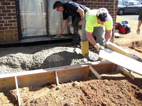 Project 1 Front Porch Concrete Pour You Project 1 Front Porch Concrete Pour, Pouring A Concrete Patio