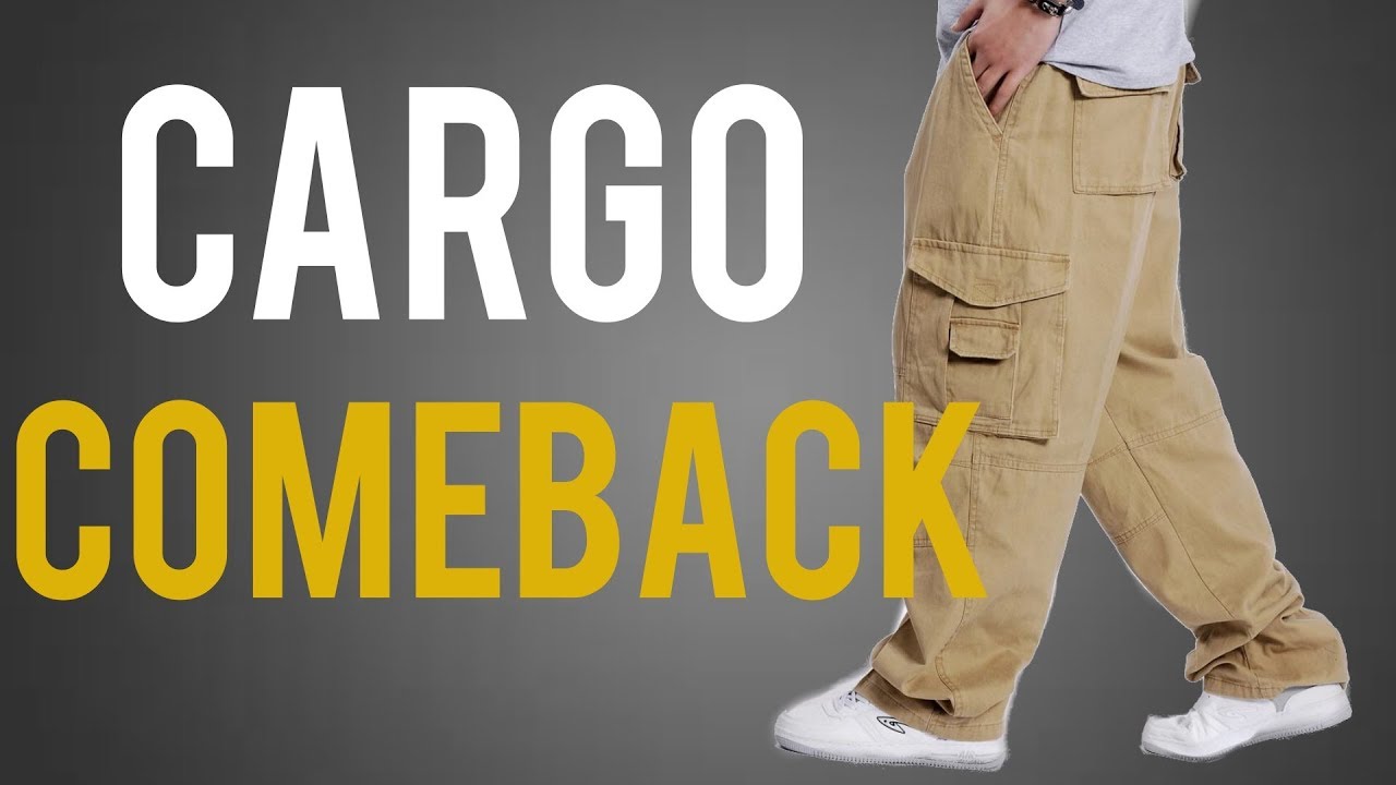 baggy khaki cargo pants for mens