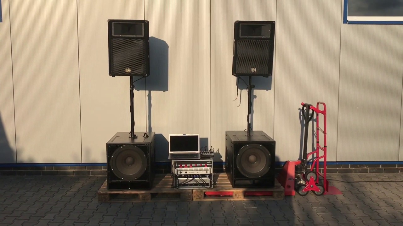 PA Anlage Update #4 Neues Setup und Soundcheck draußen - YouTube