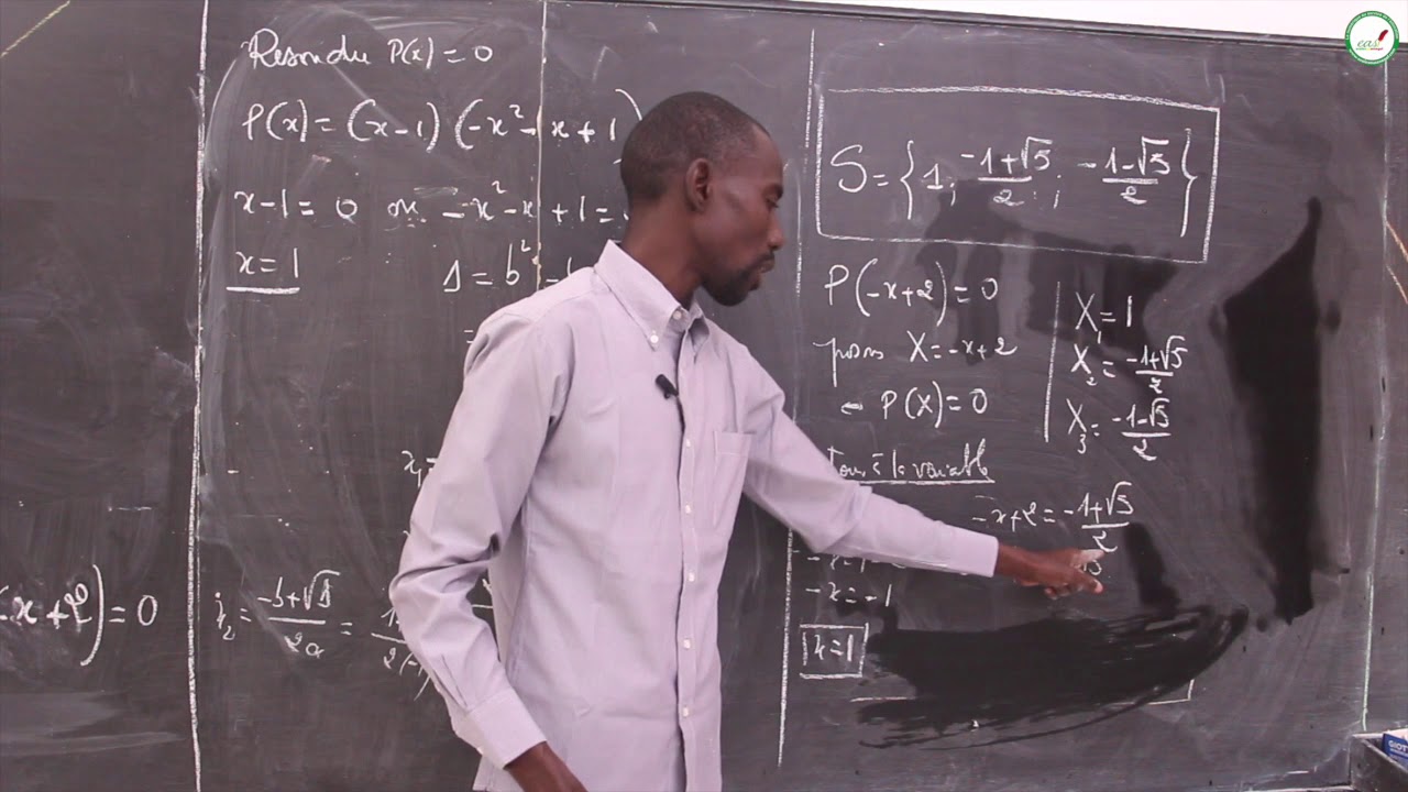 Exercices - Première L - Mathématiques : Polynômes Suite 1 / M. Boye