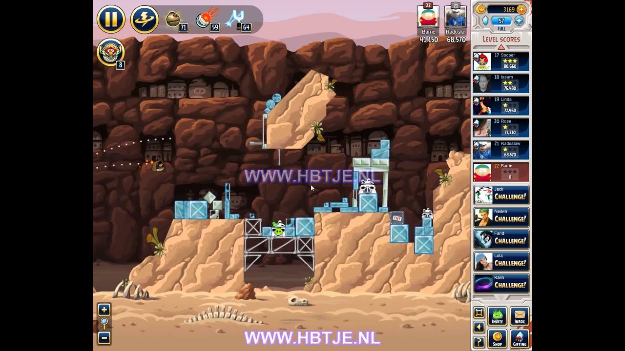 Angry Birds Star Wars Tournament Level 5 Week 60 (tournament 5) facebook