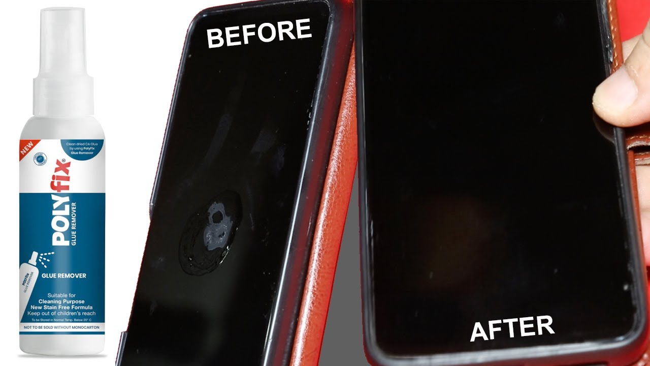 Polyfix Glue Remover Mobile Screen Cleaning Tutorial | Glue Marks Remover