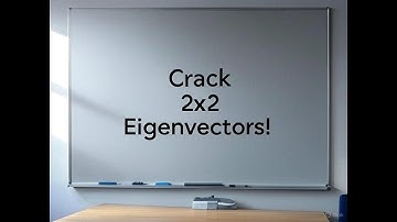 34- Differential Equations- Module 3|Part 4| Real Eigenvalues & Eigenvectors of a 2x2 Matrix